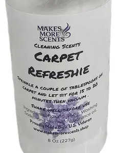 Denise's Dazzle Fragranced Georgia Peach Household Carpet Deodorizer - Baking Soda-Based, 8oz Powder Carpet Refresh Cleaner, Fragrance