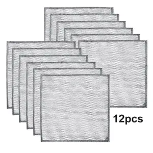 12 PCS Multipurpose Wire Dishwashing Reusble Dishwashing Rag Scrubs And Cleans For Kitchen Dishes Sinks Stove Tops Non-Stick Cookware