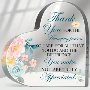 Inspirational Quotes Gifts for Women Men,Positive Affirmation Plaque Gifts for Coworkers Colleagues,Appreciation Plaque Desk Decor,Thank You for the Amazing Person Sign