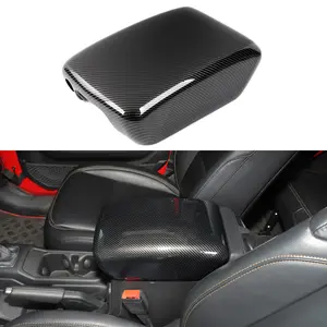 For 2018+ Jeep Wrangler JL & Gladiator JT Center Armrest Box Panel Trim Cover Decor