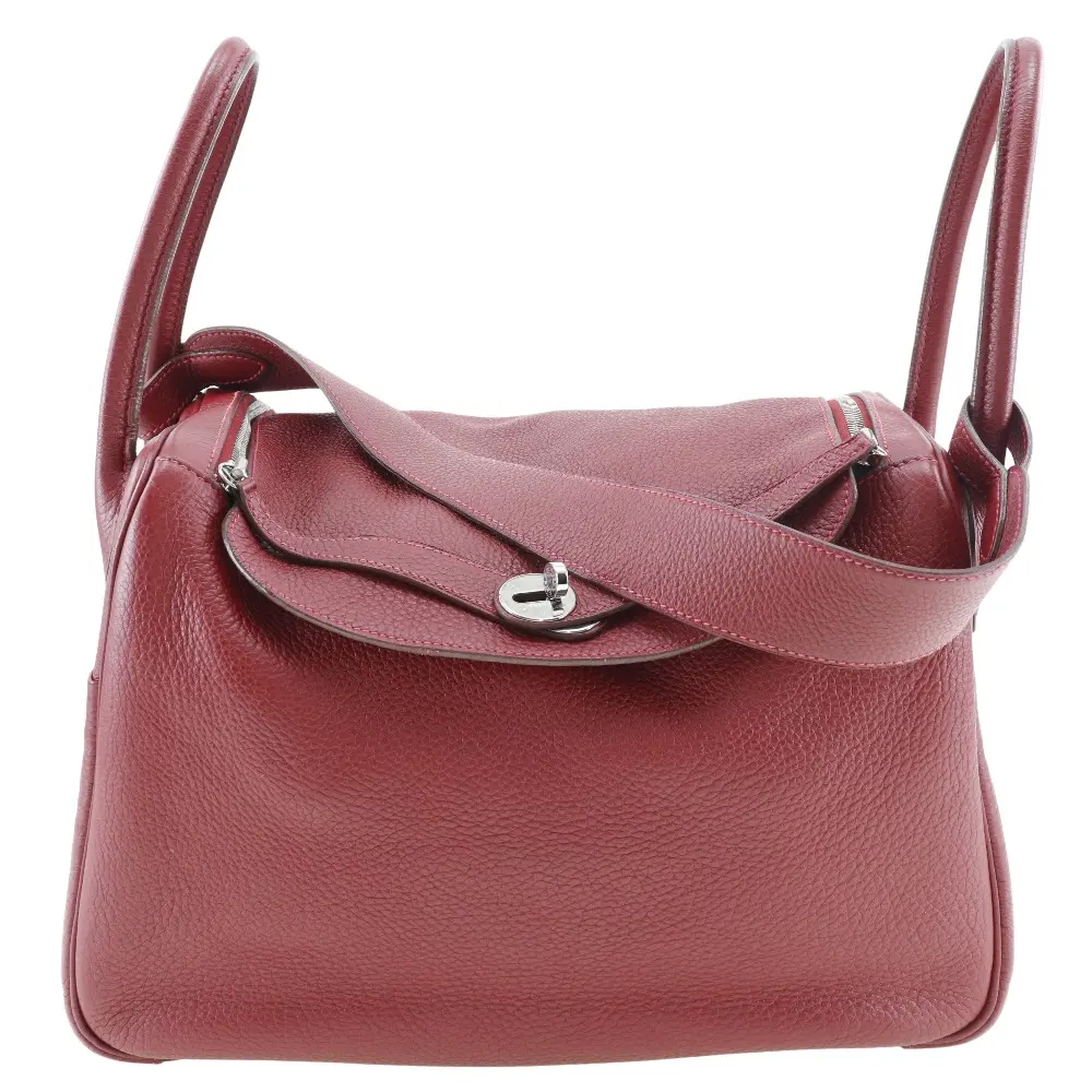 Pre-owned HERMÈS Calfskin Shoulder Bags Hermes Lindy 34 Handbag Clemence