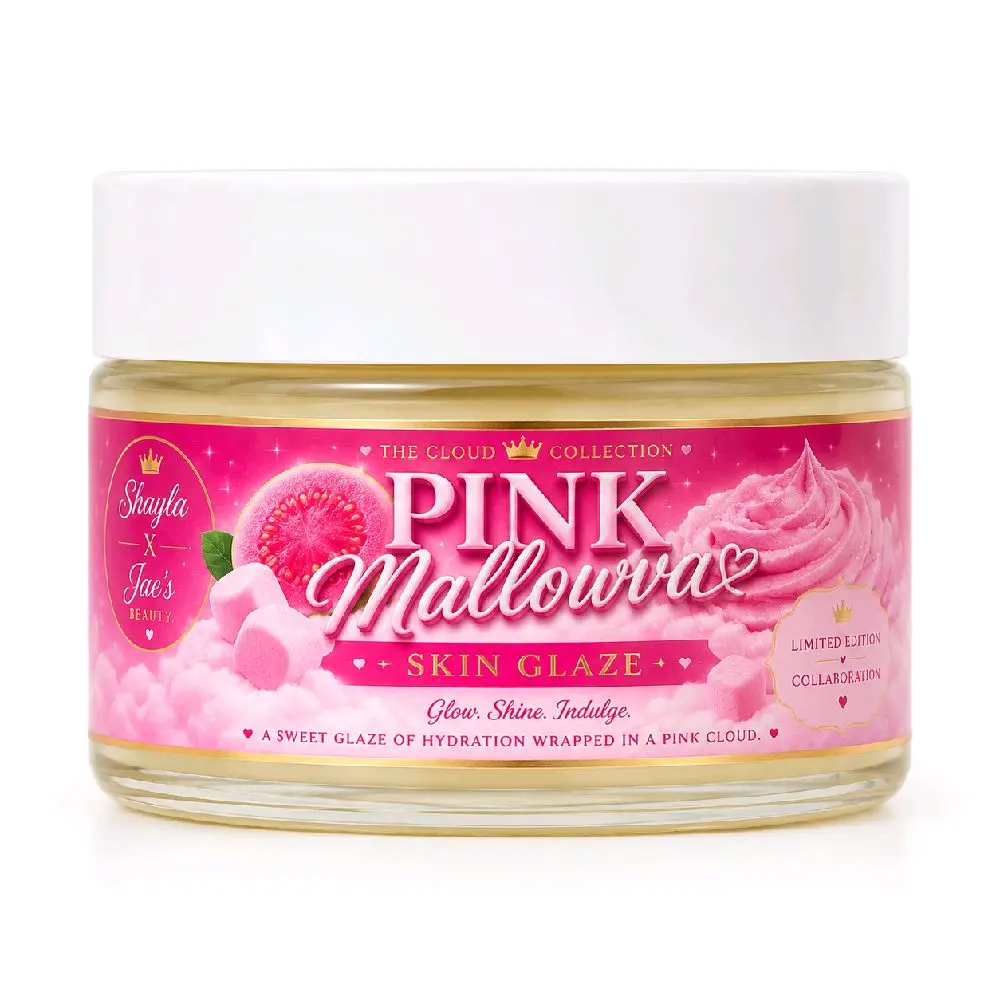 Pink Mallowva Skin Glaze Lightweight Moisture Fluffy Fragrance Daily Body Care