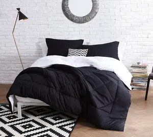 Black/White Reversible Twin XL Comforter