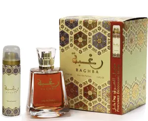 Lattafa Raghba 100 ML 3.4 Fl Oz + 50 ML Deo