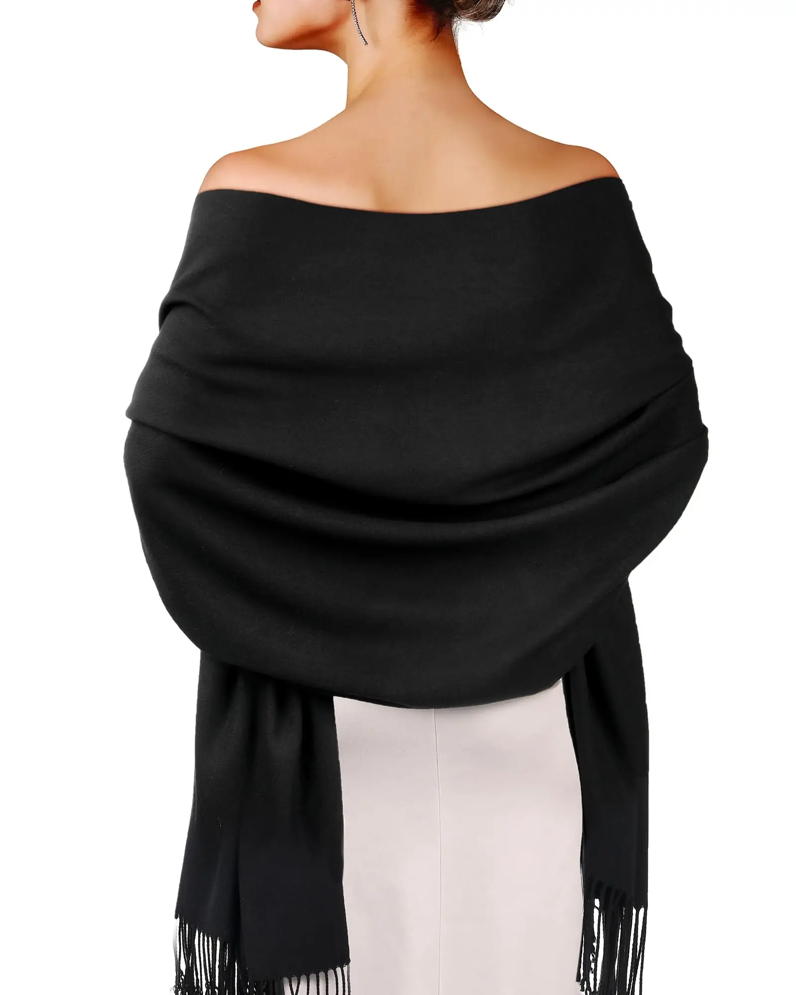 Women's Pashmina Shawls and Wraps for Evening Dress Long Scarf Wedding Bride Bridesmaid Shawl Gifts