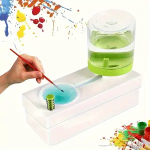 Multifunctional Brush Washer, Large Capacity Water Storage, Leak-Proof Design, Ideal for Watercolor and Oil Painting, Creative Brush Cleaning Bucket, Painter Tool