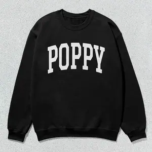 Poppy Sweatshirt Collegiate Crewneck Sweater Unisex