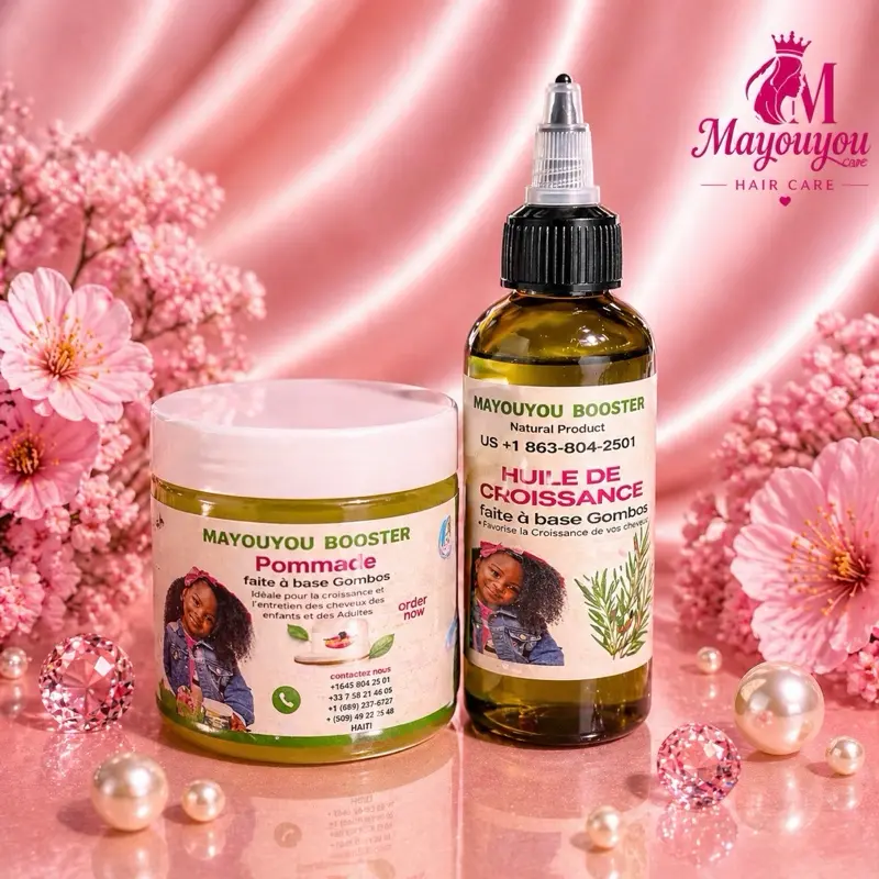 Hair Care Set with Booster Oil and Pomade