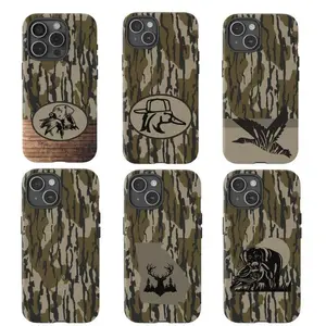 Bottomland Woodland Camo Duck Dog Phone Case Glossy Tough Protective Cover For iPhone 11-17 Pro Max/Plus & Samsung Galaxy S23-S25