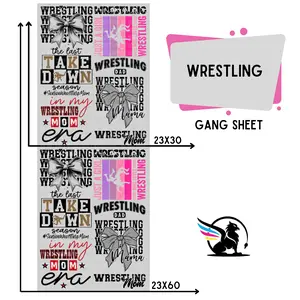 Wrestling | Premade DTF Transfer Gang Sheet For Graphic Tees