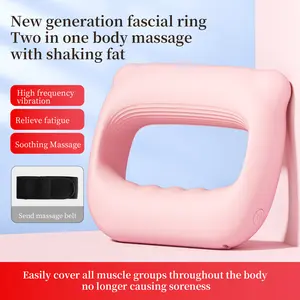 New Generation Fascia Ring Massage BeltsUSB Charging Portable Adjustable Home Pilates Yoga Shapeshifter with Nylon Strap Christmas Gift,Pink