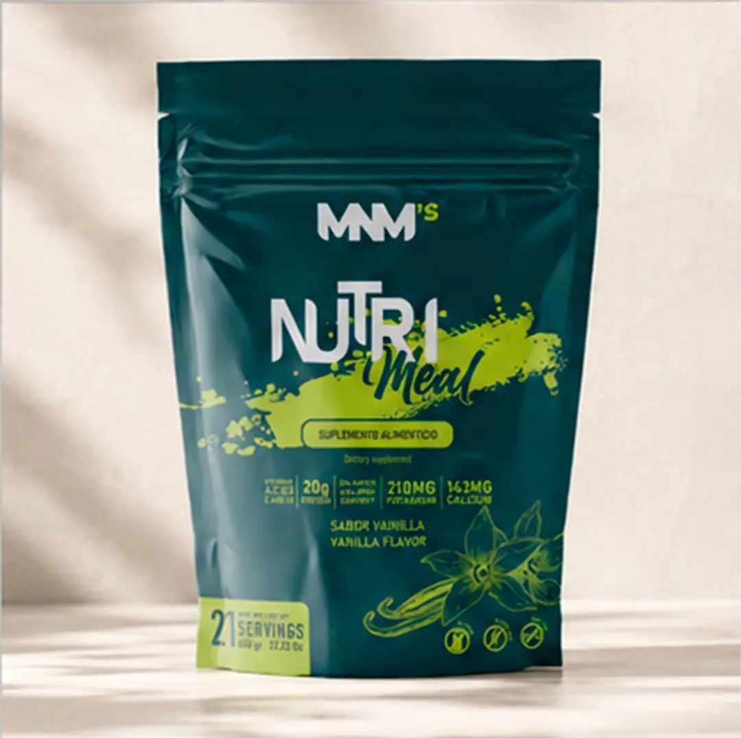 MNM's NutriMeal Vanilla Meal Replacement Shake | 21 Servings | Protein & Fiber Blend
