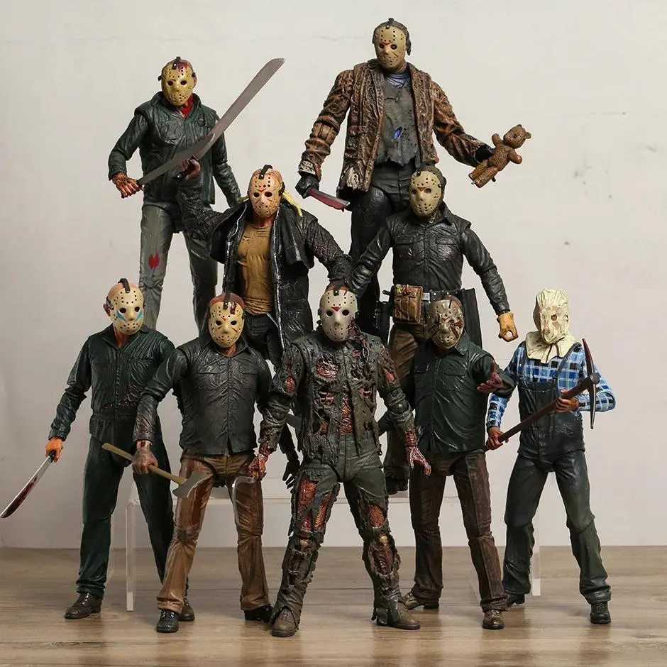 NECA 2009 Jason Action Figure Model, 18cm Horror Movie Killer Collectible Toy with Character Detail, 3D Jason No Box/Chapter Box Home Decor Statue Gift for Collectors