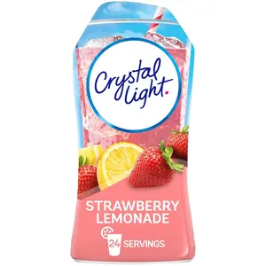 Crystal Light Sugar-Free Zero Calorie Liquid Water Enhancer - Strawberry Lemonade Water Flavor Drink Mix (1.62 fl oz Bottle) Beverage Mixed Natural