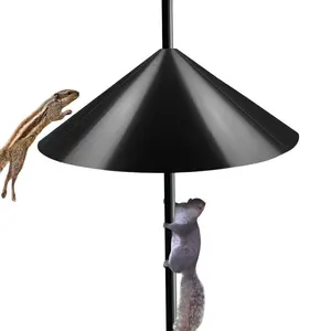 19 Inch Squirrel Shield, Metal Squirrel Wrap Around Baffle for Outdoor Wild Bird Seed Feeder, Squirrel Proof