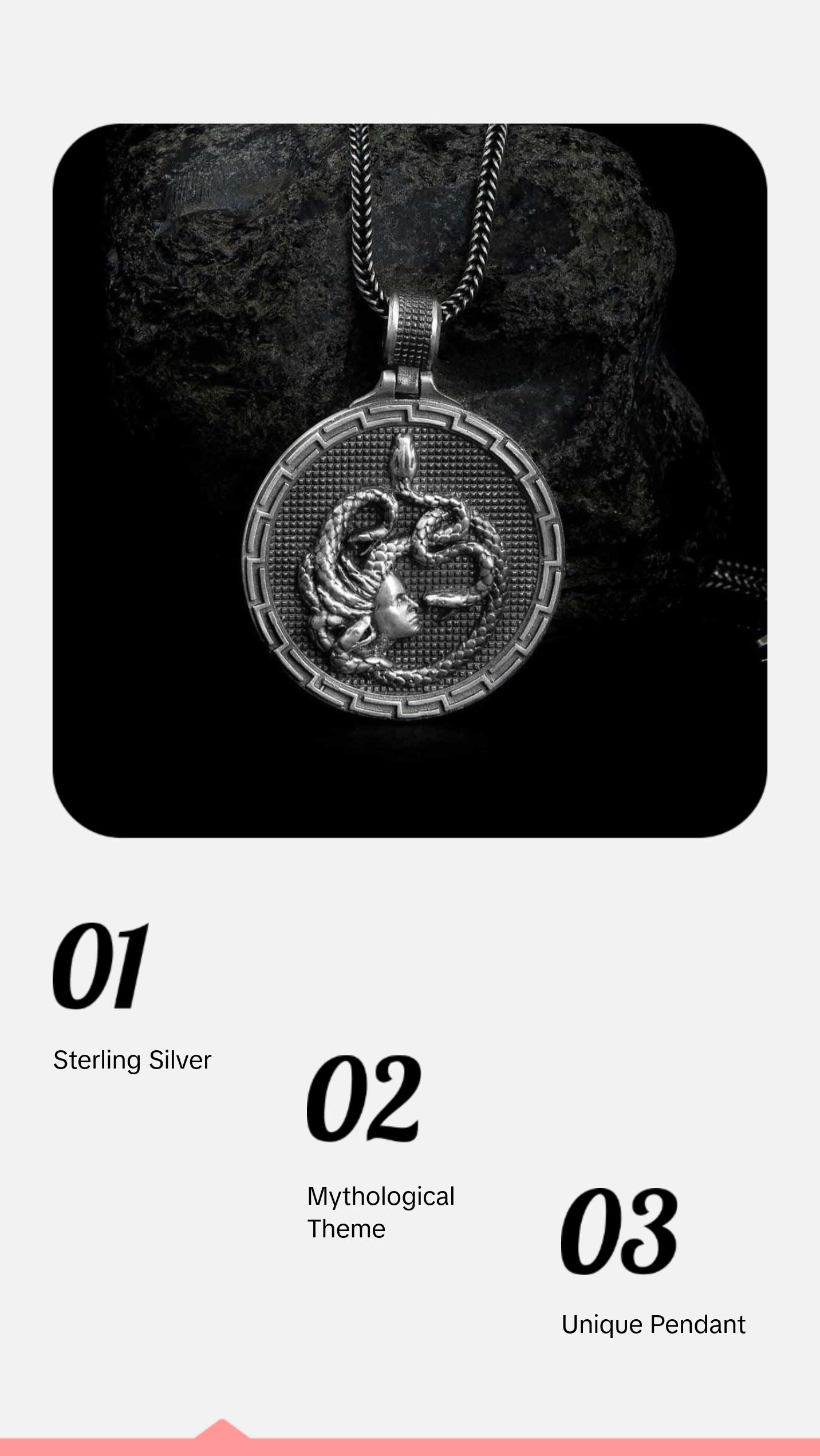 Medusa Snakes Necklace