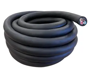 SOOW 6/4 Cable Cord Wire 6 Gauge 6 AWG 4 Conductor 600V Portable Power Extension Cord with Ultra Flexible Insulation Jacket for Industrial Applications UL62 Approved