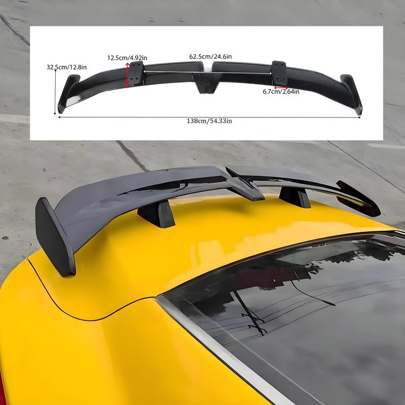 MUSAISI Universal 55" Rear Trunk Spoiler Wing For Sedan Coupe GT Racing Spoiler DeckLid Lip Exterior Accessories