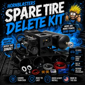 Conductor's Special 244K Spare Tire Delete Kit | 2-Gallon 150 PSI | 12-Volt | Perfect for Trucks & SUVs