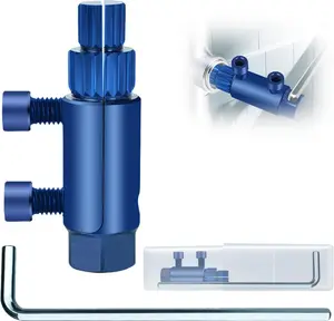 New Pipe Extractor Tool Pipe Nipple Extractor Set Pipe Remover Kit Broken Pipe Thread Remover Fits 1/2 inch to 1 inch Pipe Capacity Great Diy Gift for Men (Blue)