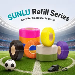SUNLU Refill Filament PLA,  PLA+, PLA+2.0，PETG Filament, Compatible with 2025 SUNLU 3rd-Generation Reusable Spool and Bambu Reusable Spool, 1KG 1.75mm Filament Sustainability Flexibility