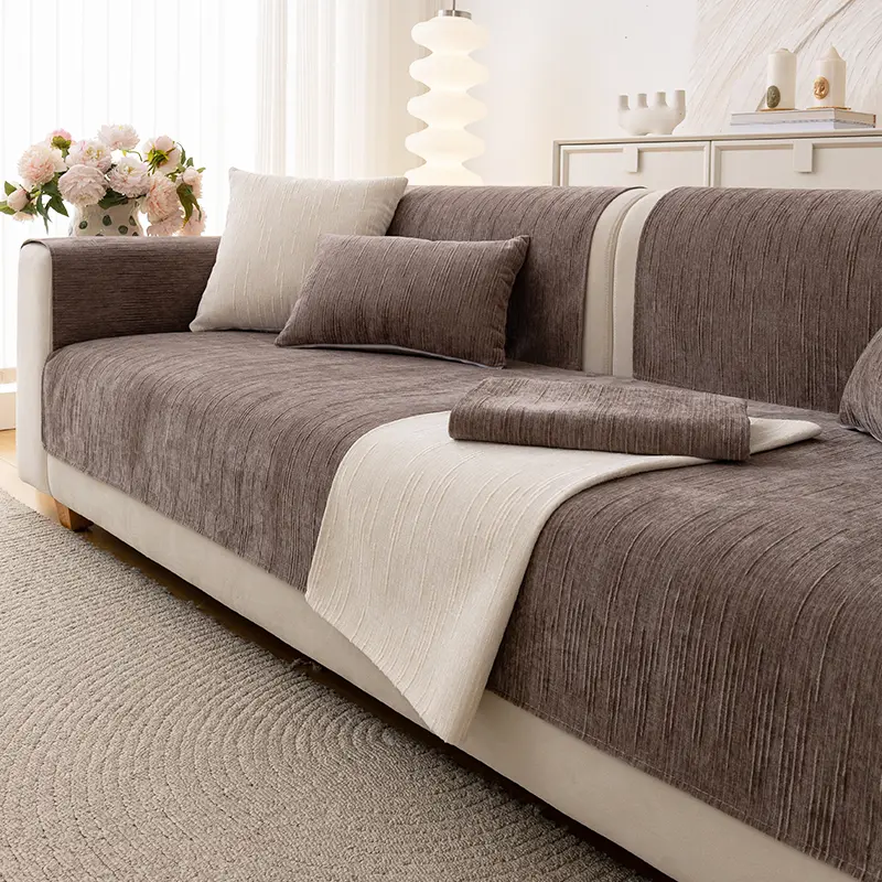 sofa cover Modern Minimalist Style Sofa Cushion Cover, Sofa Slipcover, Pet Scratch Protection, Furniture Protector, Pet Friendly, Home Decor for Living Room Bedroom, Sofa Couch Covers