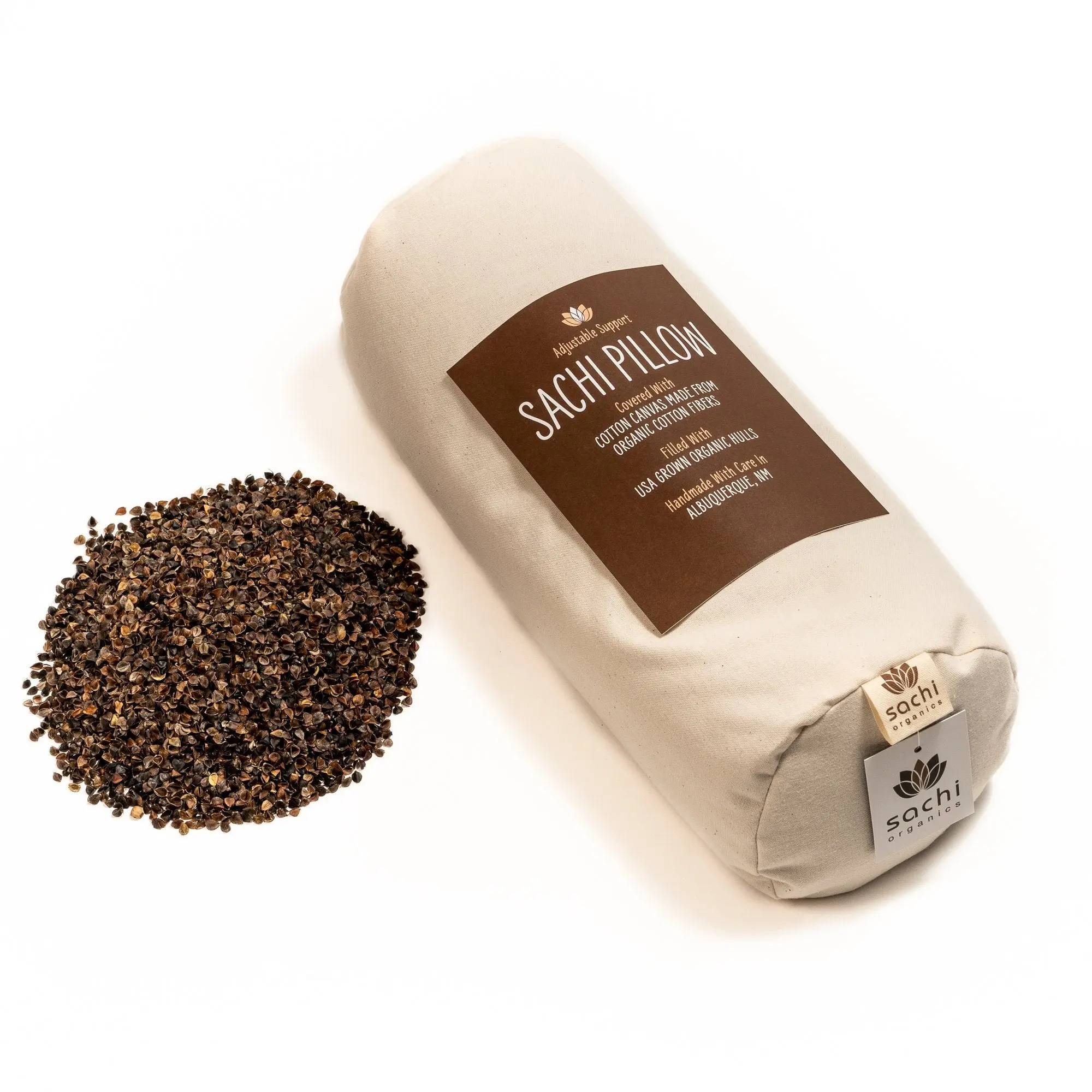 Sachi Organics Buckwheat Cylinder Pillow