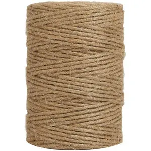 Jute Twine, 328Feet 2.32mm 6Ply  Garden Twine, Heavy Duty Jute String for Crafts,  Wrapping, Gardening, Farmhouse Decor, Christmas Decorations