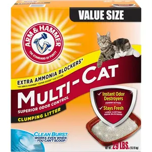 Arm & Hammer  29 lbs Multi-Cat Clumping Litter