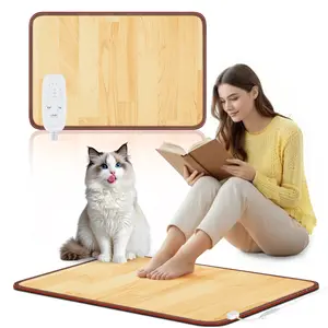 NujorWarm Electric Heated Foot Warmer Under Desk 18.5x26.4 inch 110W 10 Heat Settings Timer Energy Saving for Office Home Study Play Room 120V 110W 18.5 x 14.2 inch