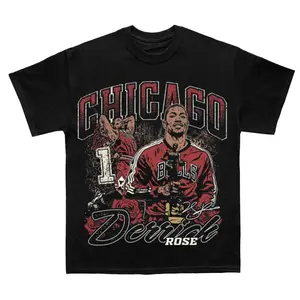 Derrick Rose D Rose Fan T Shirt Casual Streetwear Tee HY1424