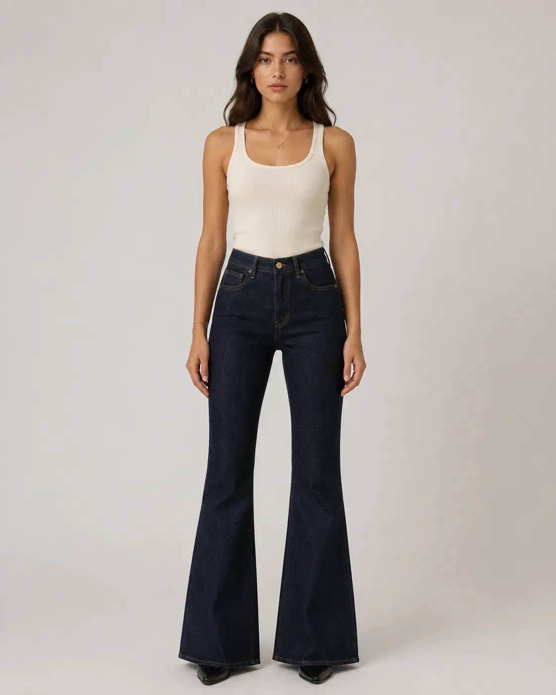High-Rise Flared Jeans