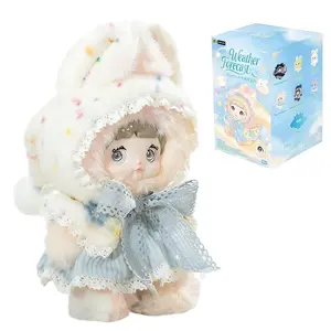 Nommi Blind Box Plush Collection Figures, Nommi Weather Forecast Series Blind Box, Cute Blind Box Nommi Plush Gift for Fans & Collectors, Single Box (1 of 7 Possible Styles)