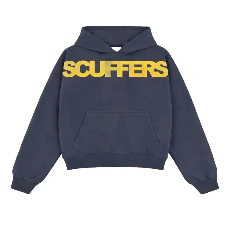 Scuffers Oversized Graphic Hoodie, Unisex Streetwear Pullover Sweatshirt for Men & Women