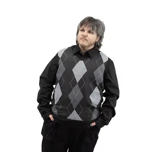 Archie Grey Argyle Sweater Vest