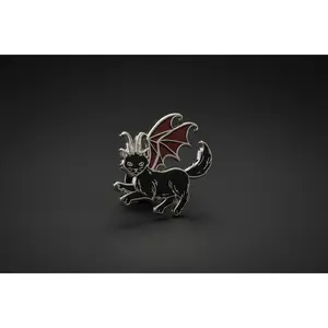 Lucipurr Demon Cat Enamel Pin