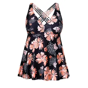 Yonique Plus Size Tankini Tops for Women No Bottom Flowy Bathing Suit Top V Neck Swim Top  SwimWeek  summervibes