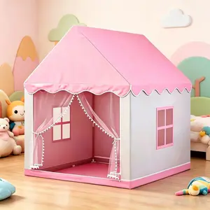 Kids' Fun Play Tent, Pretend Play & Princess Fairy Tale Castle Tent | Unisex Secret Space | Portable Indoor & Outdoor Playhouse | Party Decor & Holiday Gift (Birthday/Christmas/Thanksgiving/Halloween) | No Accessories