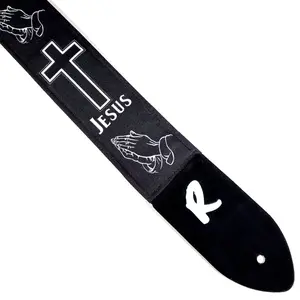 Jesus Cross Praying Hands Guitar Strap-Religious Guitar Strap-Christian-