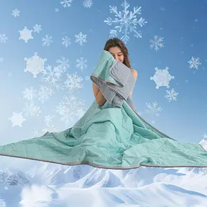 Ultra-Soft Cooling Summer Blanket - Lightweight, Breathable & Skin-Friendly for Hot Sleepers, Solid Color, Easy Care
