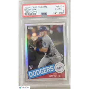 2020 Topps Chrome Gavin Lux Rookie RC 1985 Topps #85TC5 PSA 10 GEM MT Dodgers