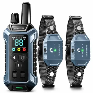 ORIENTFIRE Dog Training Collar Rechargeable 4500FT Range 2-Pack IP67 Waterproof Dog Training Collar Set, Anti-Barking Silencer with Remote, 3 Modes E-Collar for All Size Dogs, Outdoor Waterproof Design #Summervibes #petlovers