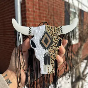 Car Freshie- BULL PEARLS & FRINGE/LEOPARD Car Accessory