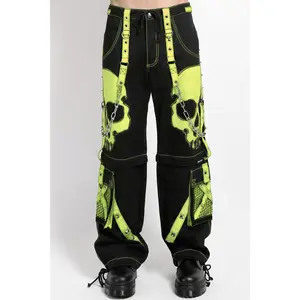 Tripp NYC Scare Dark Street Pants [BLACK/LIME]