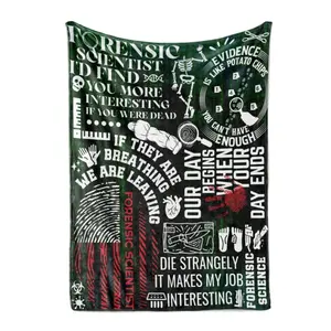 Forensic Science Gifts Blankets Soft and Comfortable Flannel Warm Home Essential Printed Blankets Men's and Women's Gifts
