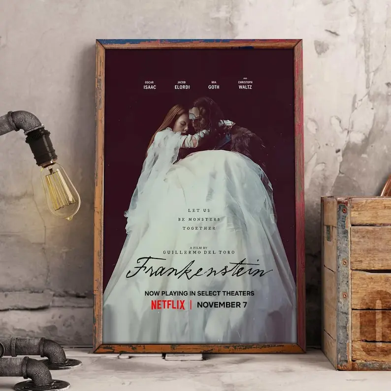 New Frankenstein Poster, Movie Poster ,Canvas Posters,Home Decor, room decoration, Wall Art, Holiday gifts