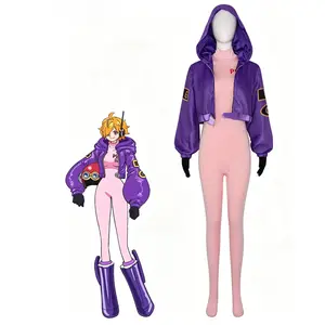Purple & Pink Punk Cosplay Set | Sci-Fi Outfit
