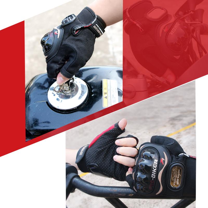 Breathable Half-Finger Motorcycle Riding Gloves for Men and Women, Non-Slip, Wear-Resistant, Touchscreen Compatible, Protective Motorbike Gloves for Outdoor Riding