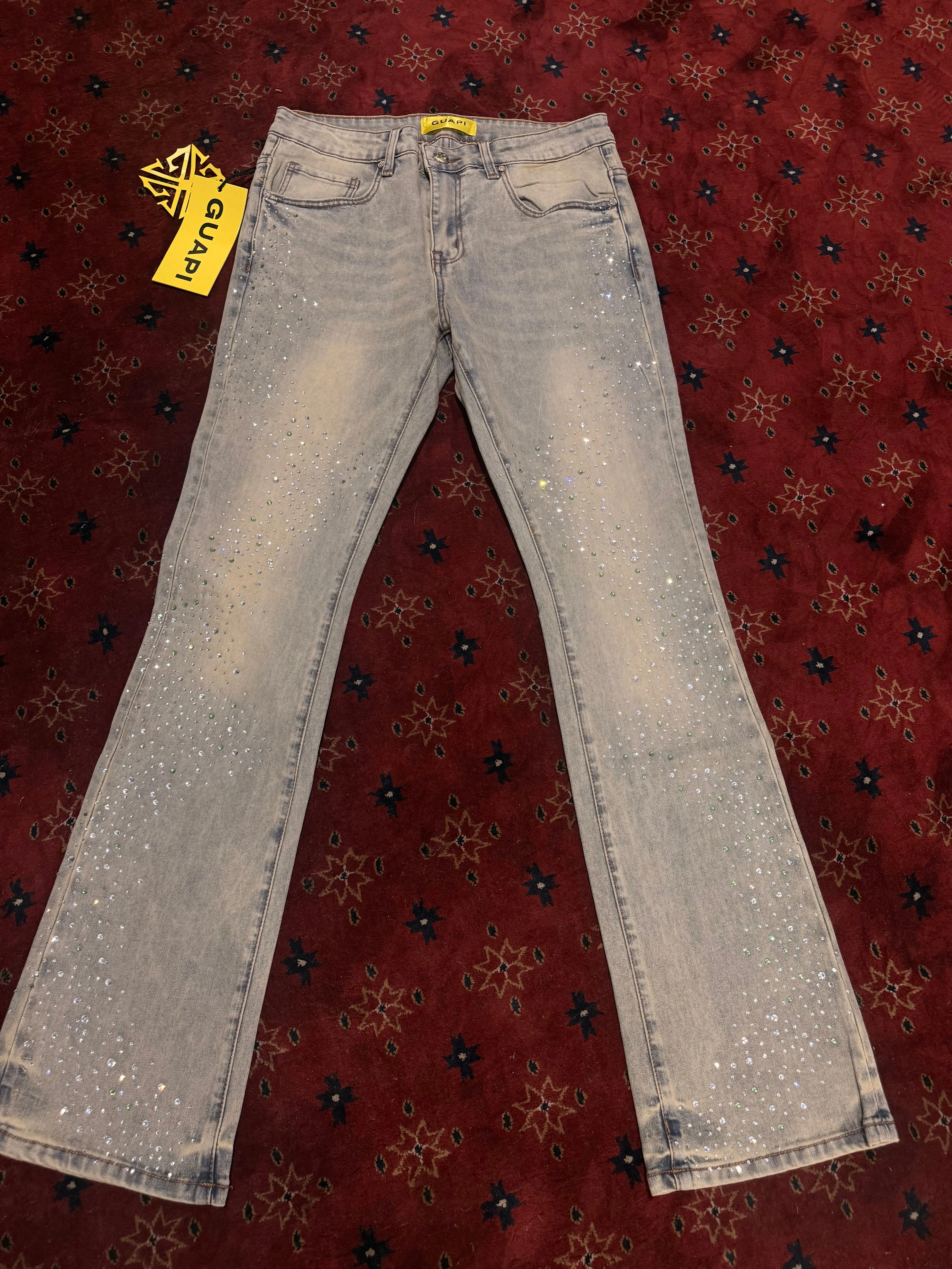guapi jeans rhinestone - TikTok Shop