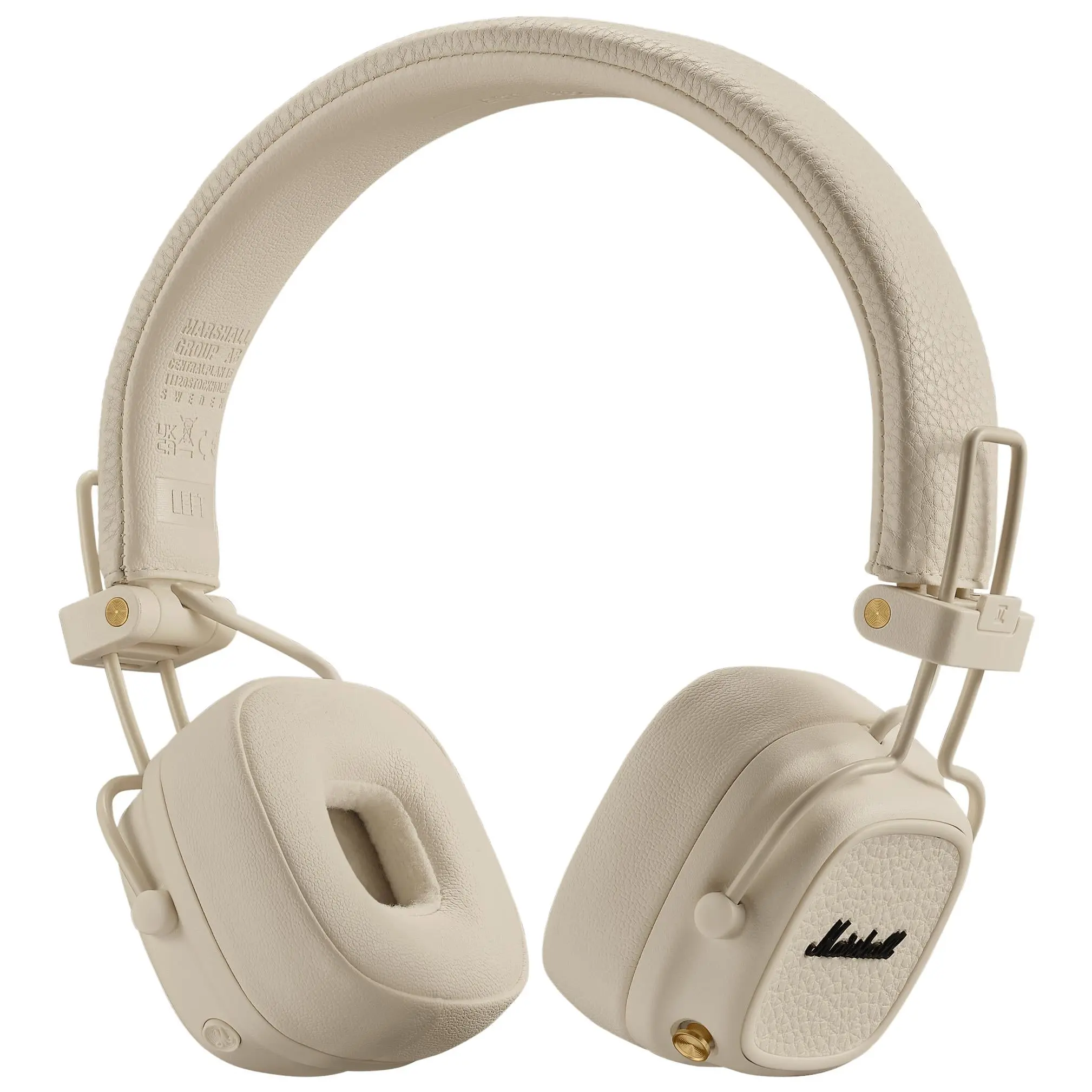 Refurbished - Marshall Major V On-Ear Wireless Bluetooth Headphone - Cream